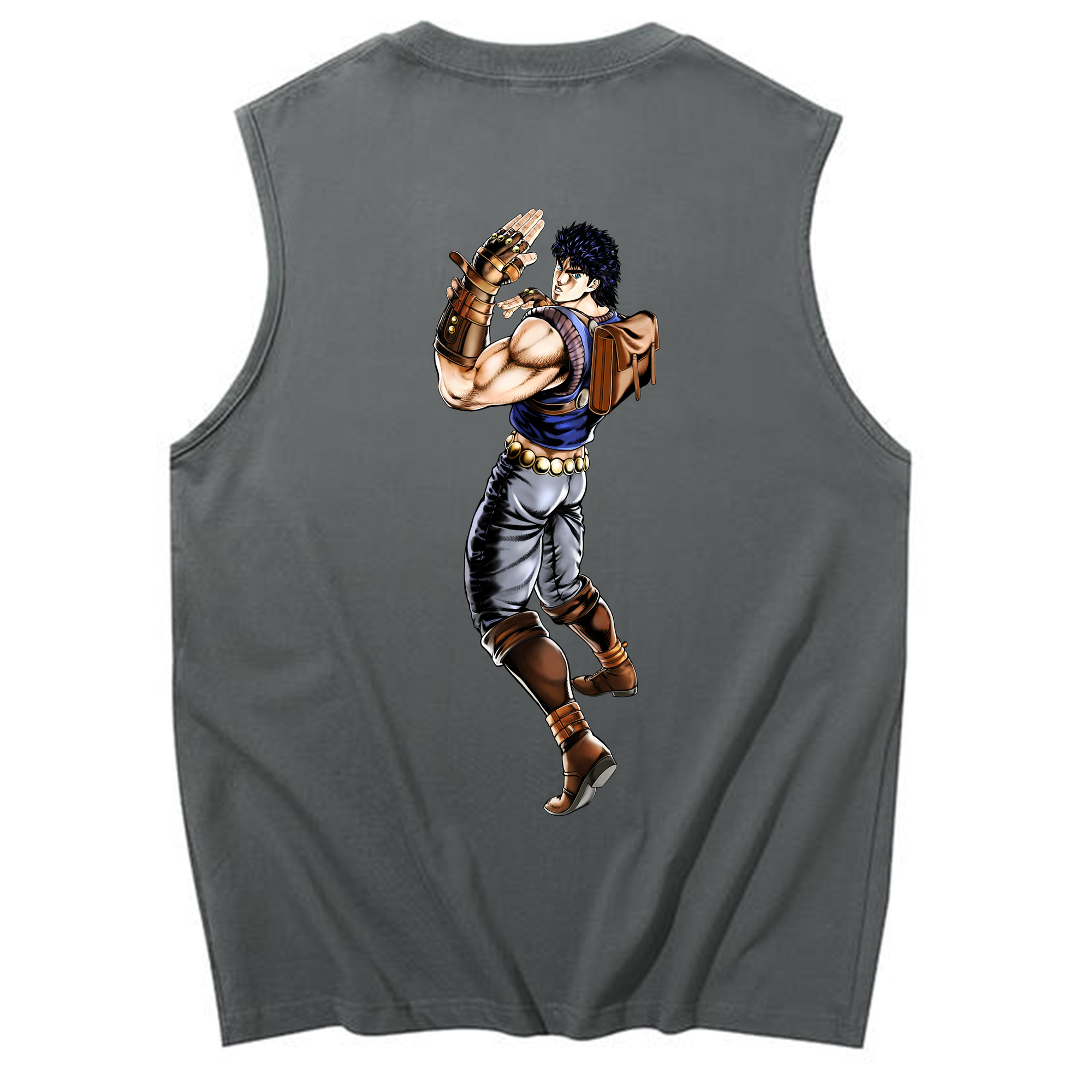 （画像用） ジョジョの奇妙な冒険 /ジョナサン?ジョースター JoJo's Bizarre Adventure Jonathan Joestar コットン100％タンクトップ（背面プリント）